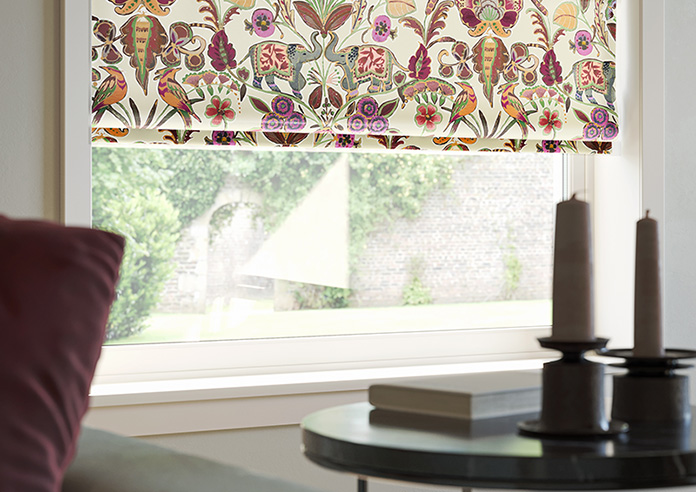 Bangalore Faux Silk, Maroon - Roman Blind - Image 5